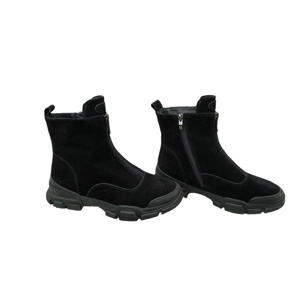 BONAVI - Zip front Suede‎ Ankle Boots.